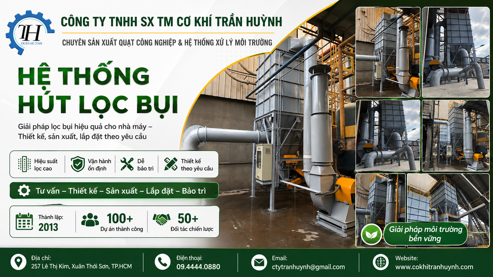 Banner hệ thống hút lọc bụi