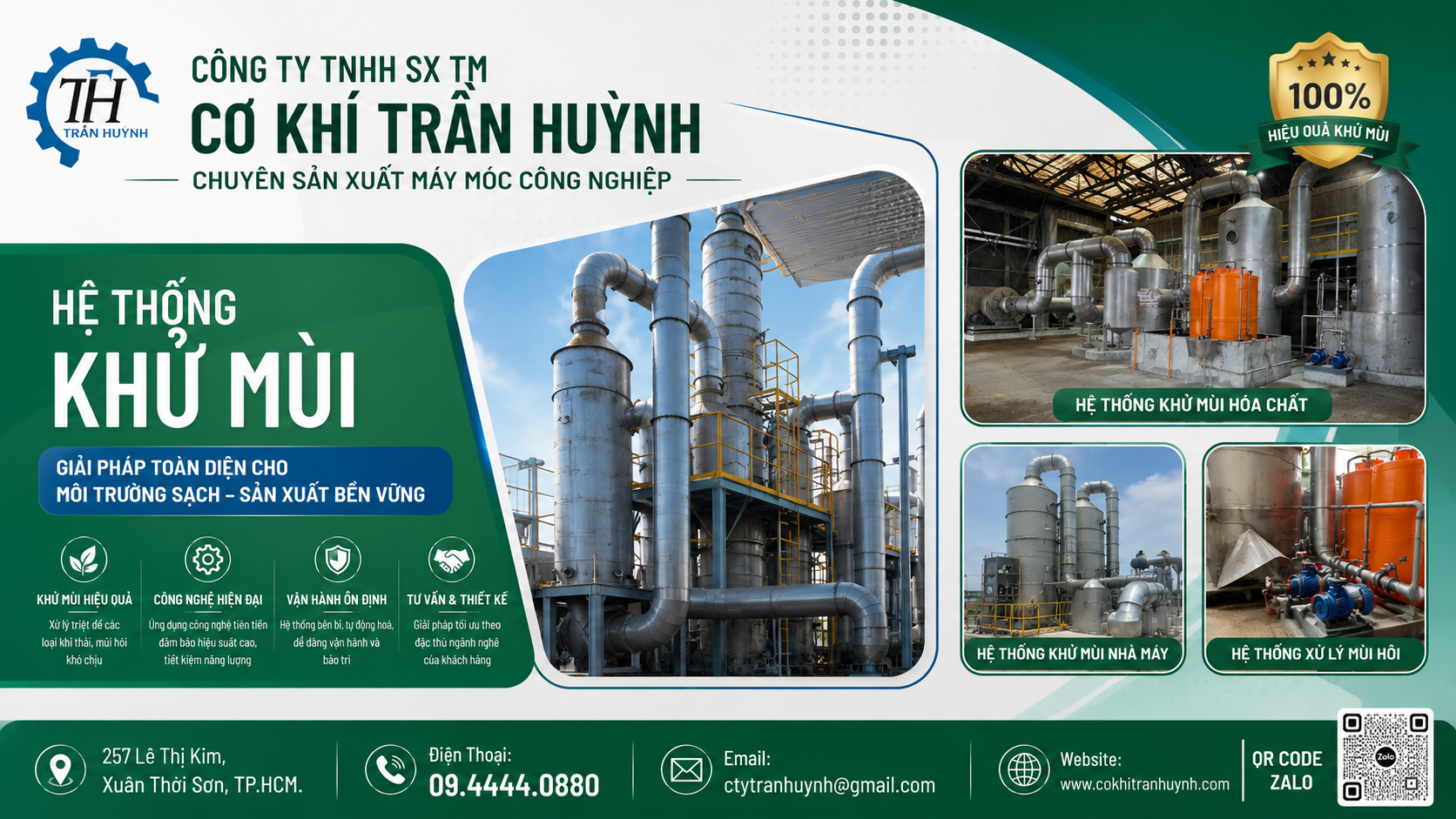 Banner hệ thống khử mùi