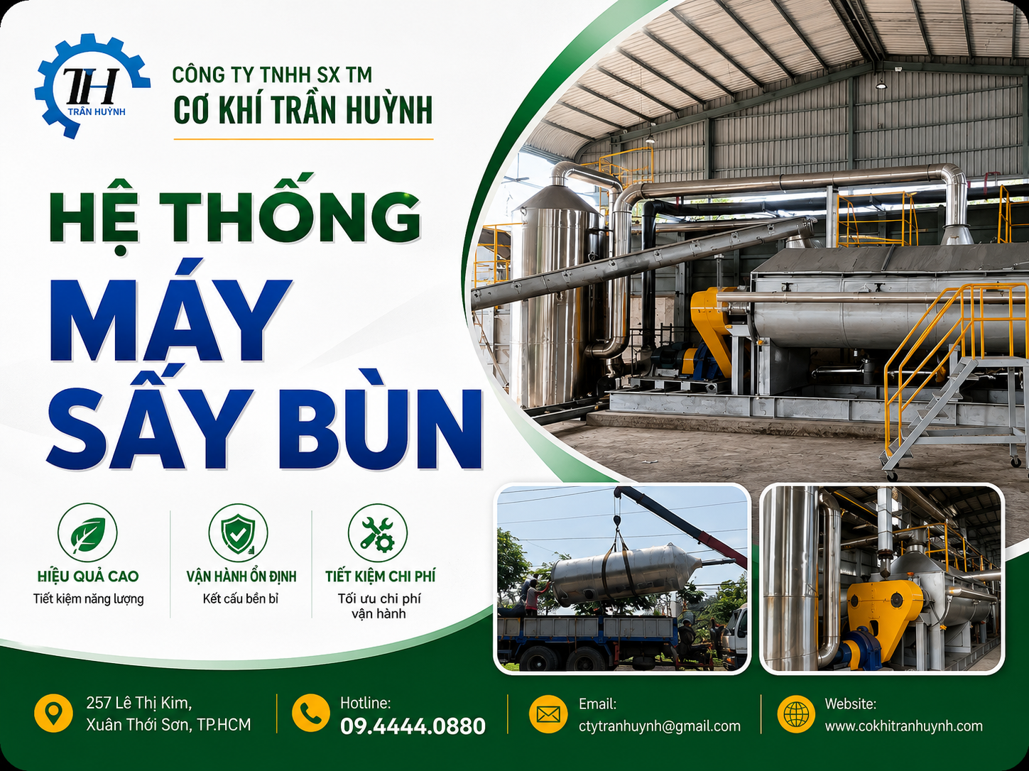 Hệ thống máy sấy bùn 02